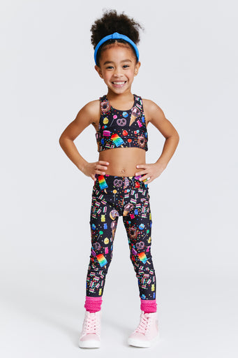 Toddler Leggings in Black Candy Spill