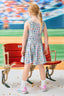 Yankees Girls Skater Dress in Rainbow Monogram