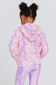 Kids Oversized Zip Hoodie in Tie Dye Frosting