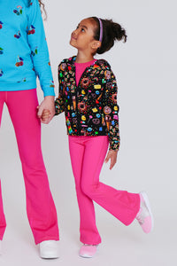 Kids TLC Flare Leggings in Terez Pink