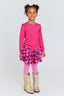 Toddler Ruffle Long Sleeve Tee in Terez Pink