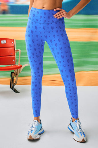 Mets Action Basic Legging in Monogram Royal