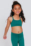 Kids TLC Y-Back Bralette in Emerald