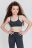 Girls Dark Heathered Gray TLC Y-Back Bralette