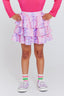 Girls Tiered Skirt in Tie Dye Frosting