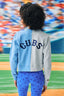 Cubs Colorblock Gems Crop Chili Cardigan