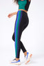 TLC Side Stripe Colorblock Legging in Jewel Colorblock