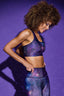 Hi-Shine Sports Bra in Midnight Light Show