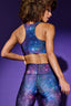 Hi-Shine Sports Bra in Midnight Light Show