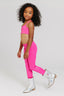 Kids TLC Foil Legging in Terez Pink Sparkle