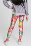 Girls Hi-Shine Leggings in Cookie Collage