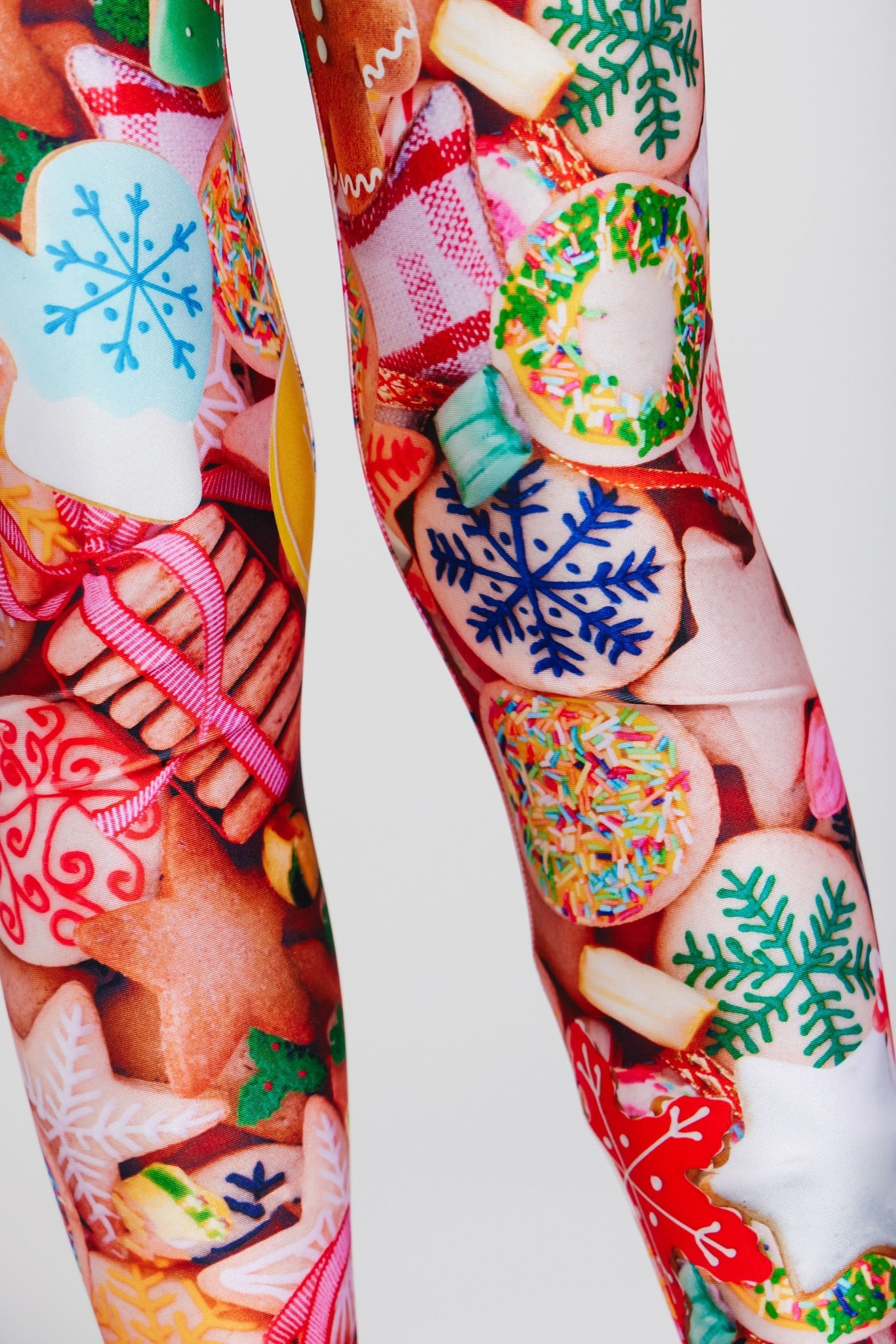 Girls Hi-Shine Leggings in Cookie Collage –
