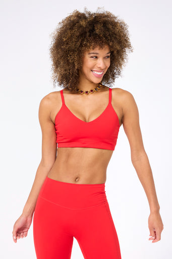 Action Bralette in Hot Red