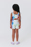 Girls Leotard in Rainbow Ice Dye