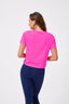 Workit Crop Tee in Barbie Girl Pink