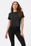 Workit Crop Tee in Black