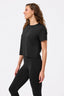 Workit Crop Tee in Black