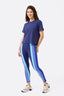 TLC Side Stripe Colorblock Legging in Blues