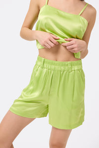 Silky Flow Short in Charteuse