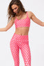 Hi-Shine Scoop Neck Bra in Strawberry Twist Geo