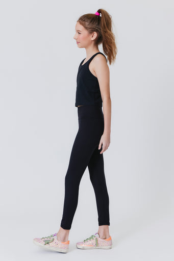 Girls TLC Legging in Jet Black