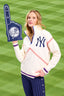 Yankees Quarter Zip with Baseball Stitch