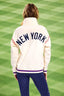 Yankees Quarter Zip with Baseball Stitch