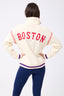 Red Sox Quarter Zip with Baseball Stitch