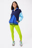 Colorblock Quarter Zip Sweatshirt in Navy, Electric Blue and Cotton Candy