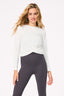 WorkIt Twist Front Long Sleeve in Sugar Swizzle