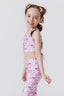 Girls Hi-Shine Sports Bra in Pink Bows