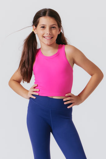 Girls TLC Crop Top in Pink