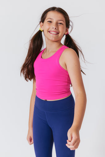 Girls TLC Crop Top in Pink