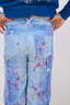 Girls Twill Pant in Denim Paint Splatter