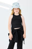 Girls Rib Tank in Black