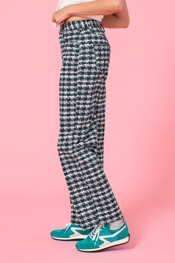 Twill Pant in Houndstooth