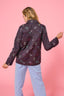 Twill Rhinestone Jacket in Butterflies