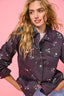 Twill Rhinestone Jacket in Butterflies