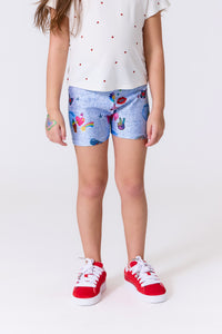 Terez x Stickerbeans Girls Hi-Shine Booty Shorts