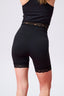 TLC Lace Trim Booty Short in Black