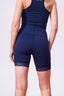 TLC Lace Trim Booty Short in Navy