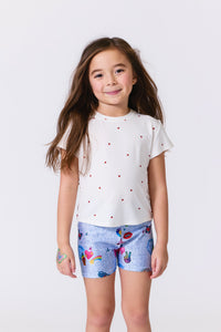 Girls Baby Tee in Lucky Lady Bugs