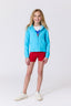 Girls Rib Hoodie in Cloud Blue