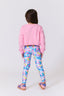 Girls Hi-Shine Leggings in Watercolor Mermaid