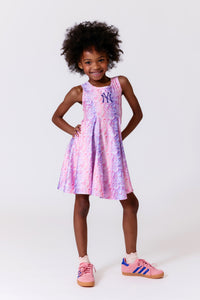 Yankees Girls Skater Dress in Ombre Frosting