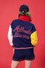 Braves Colorblock Quarter Zip Sweatshirt in Team Colors