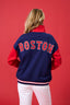 Red Sox Colorblock Quarter Zip Sweatshirt in Team Colors