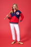 Red Sox Colorblock Quarter Zip Sweatshirt in Team Colors