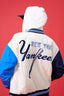 Yankees Bomber Jacket in Blue and Sugar Swizzle