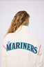 Mariners Quarter Zip with Baseball Stitch